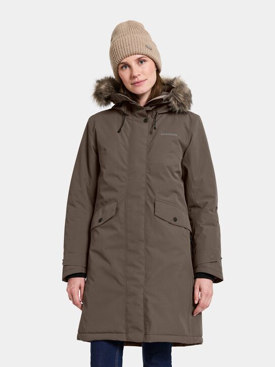 Didriksons Erika Women's Parka 3: Mocha Brown