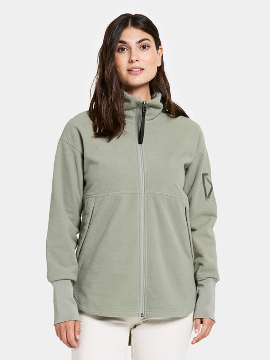 Didriksons Ronja Womens Fleece: Wilted Leaf