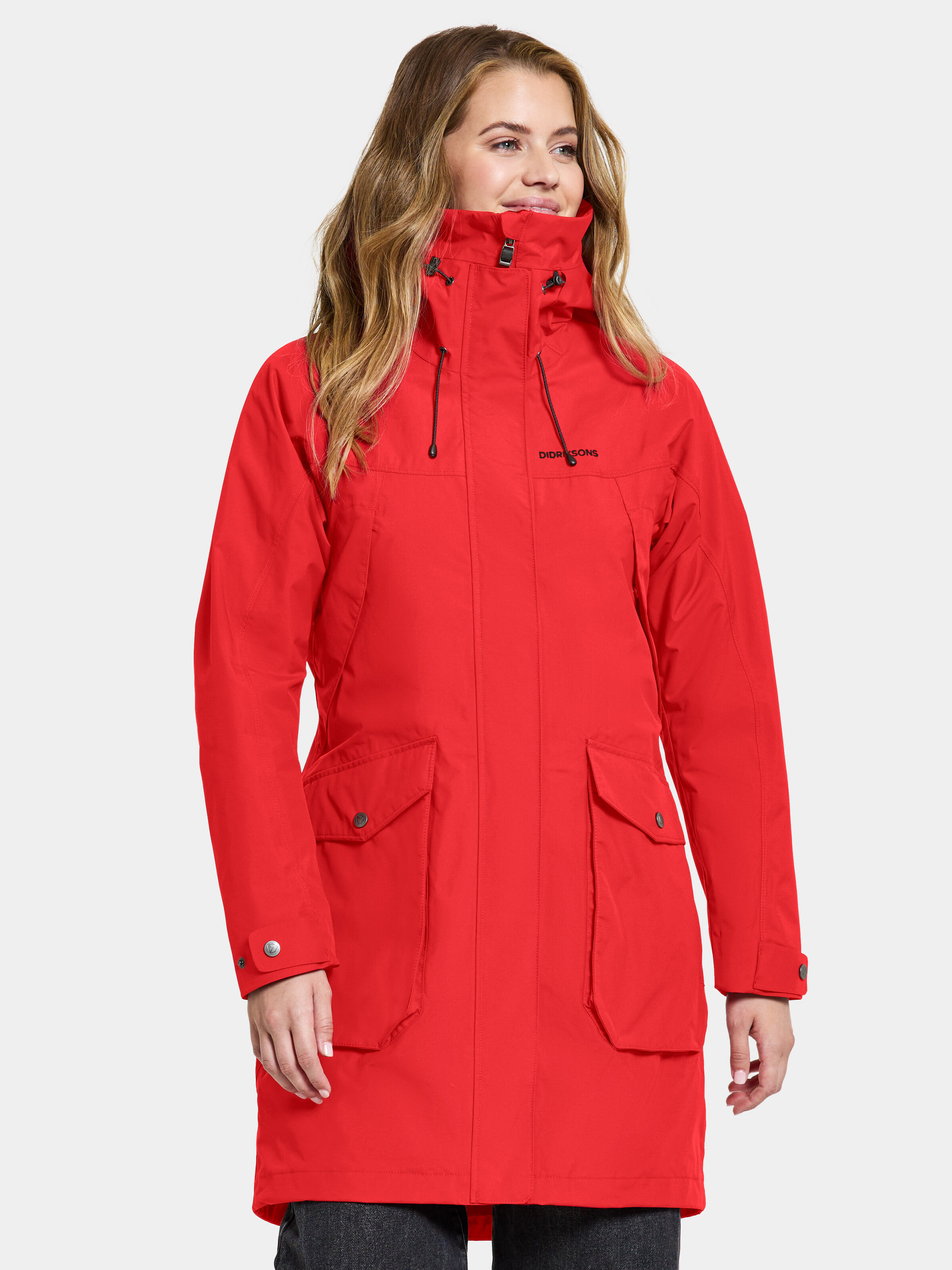 Waterproof Parka: Thelma Red Pomme Didriksons