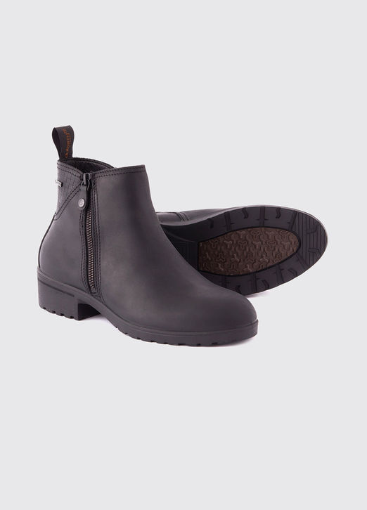 Dubarry Carlow Leather Boot: Black