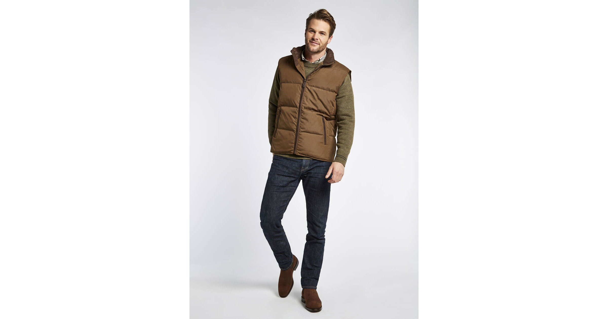 Dubarry Graystown Down-filled Gilet: Walnutq