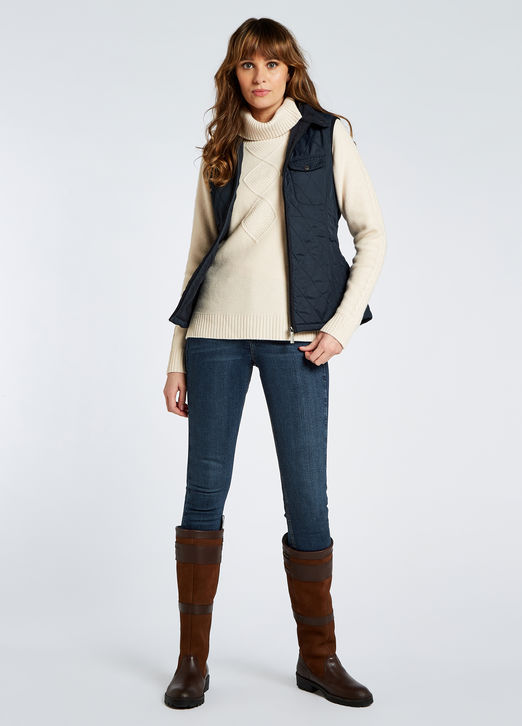 Dubarry Rathdown Quilted Gilet: Navy