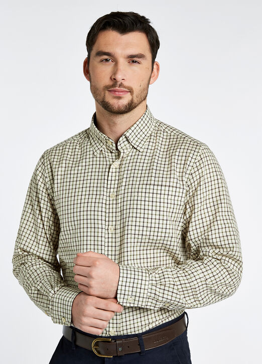 Dubarry Connell Tattersall Checked Shirt: Mahogany
