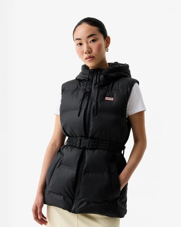 Hunter Nellie Welded Puffer Gilet: Black