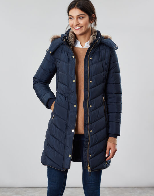 Joules Cherington Quilted Longline Padded Coat
