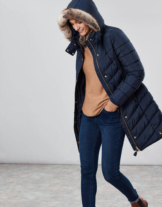 Joules Cherington Quilted Longline Padded Coat
