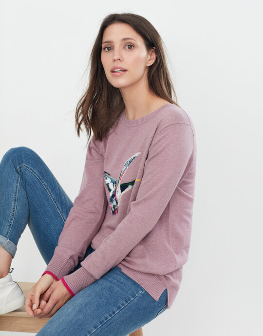 Joules Miranda Luxe Intarsia Crew Neck Jumper for Her: Save 30%!