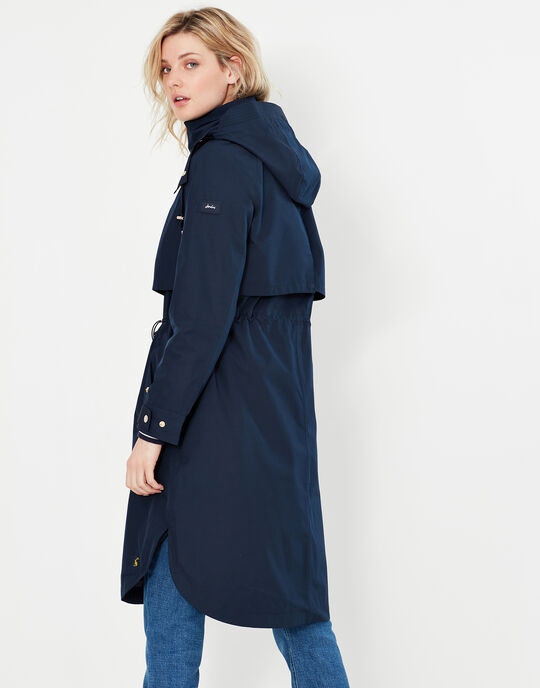 Joules Helmsley Longline Hooded Raincoat for Her