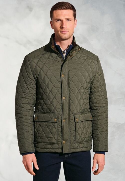 Brook Taverner Haydock Quilted Jacket: Khaki