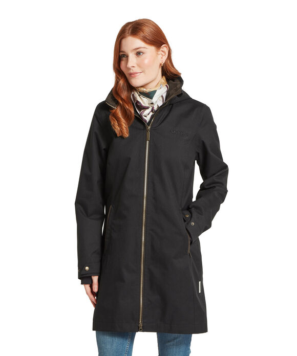 Schoffel Allexton Long Waterproof Coat: Charcoal