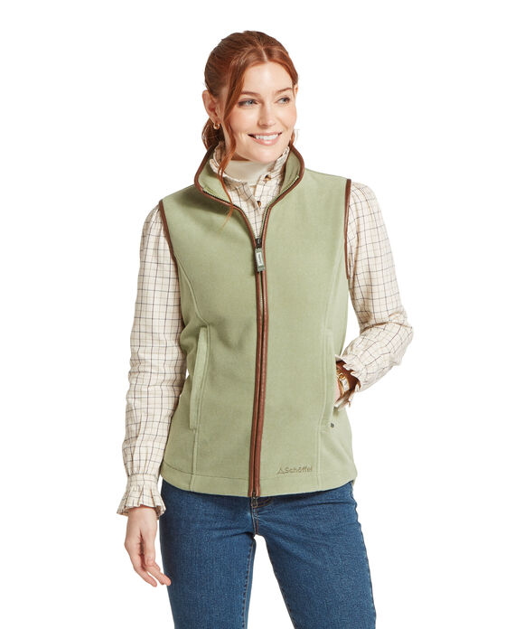 Schoffel Lyndon Fleece Gilet: Sage