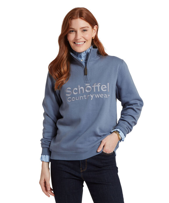 Schoffel St Issey Sweatshirt: Storm Blue