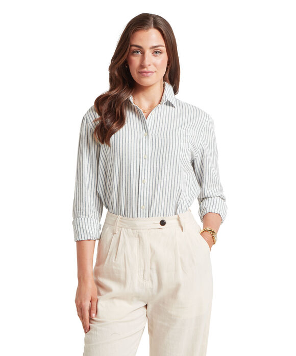 Schoffel Salthouse Shirt: Blue Stripe