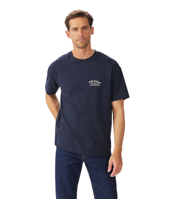 R.M.Williams Longhorn T-Shirt: Navy