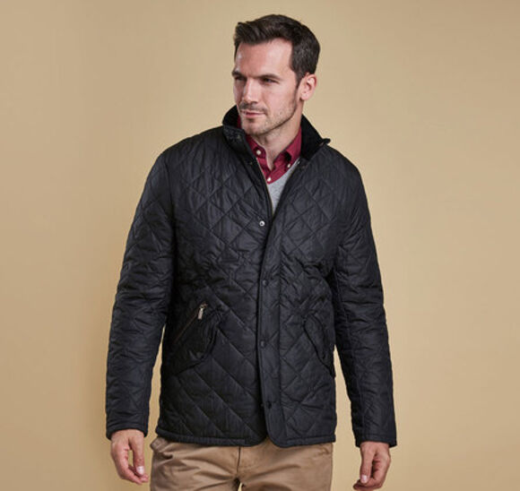 Barbour Chelsea Sportsquilt Jacket-Black