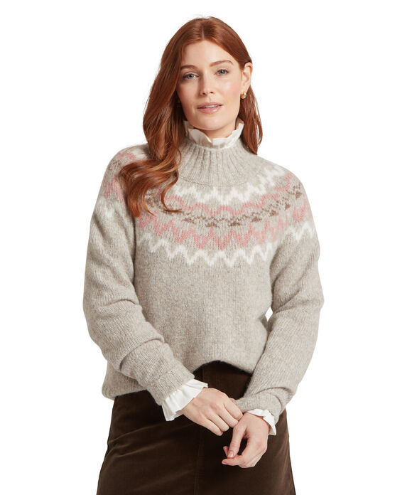 Schoffel Evie Fairisle Jumper: Cobblestone