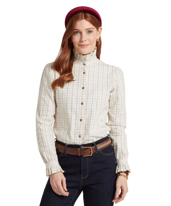 Schoffel Sheringham Shirt: Cobblestone Tattersall