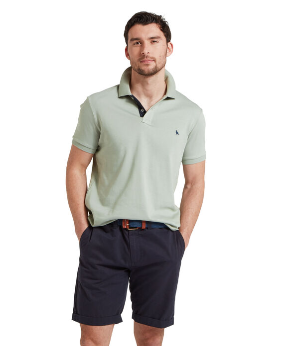 Schoffel St Ives Jersey Polo Shirt: Aqua Grey
