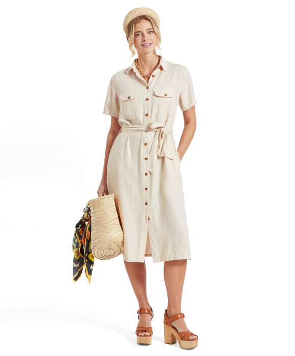 Schoffel Daisy Linen Dress: Oat