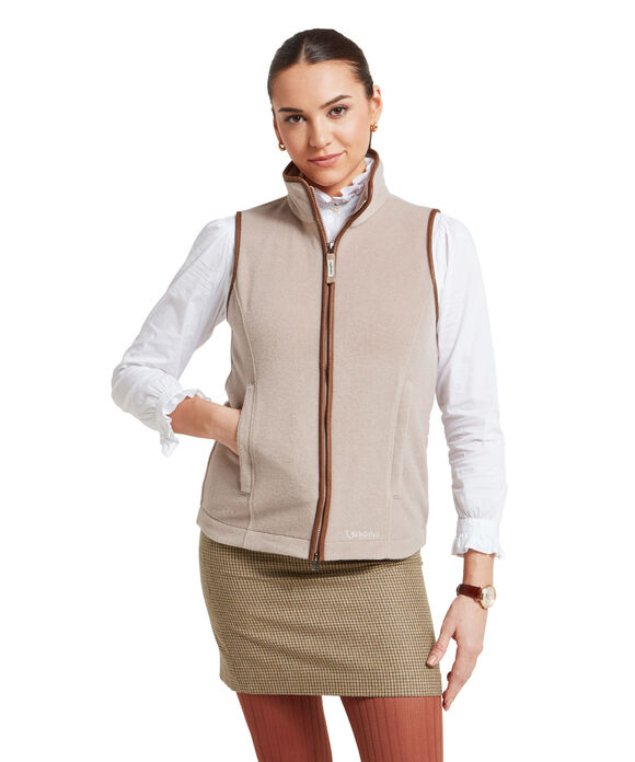 Schoffel Lyndon Fleece Gilet: Mushroom