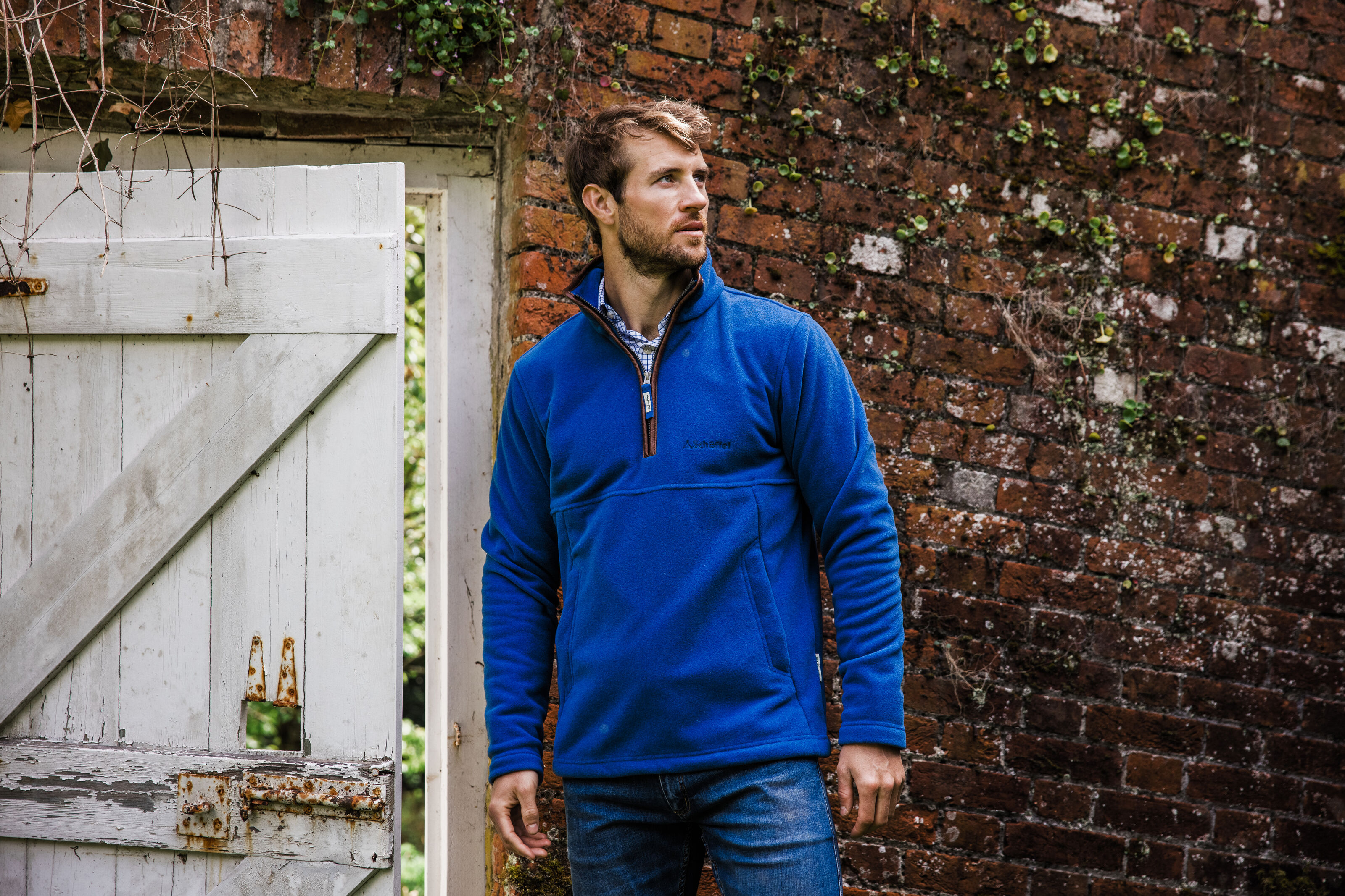 Schoffel Cotton Cashmere Cable 1/4 Zip 