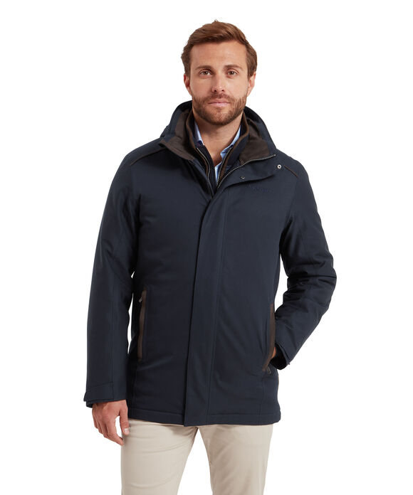 Schoffel Whitton Waterproof Coat: Navy