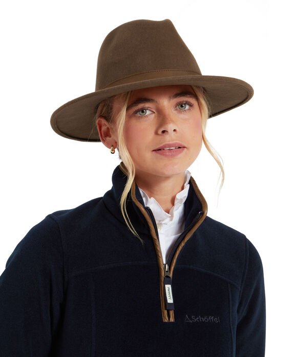 Schoffel Willow Fedora II: Chocolate