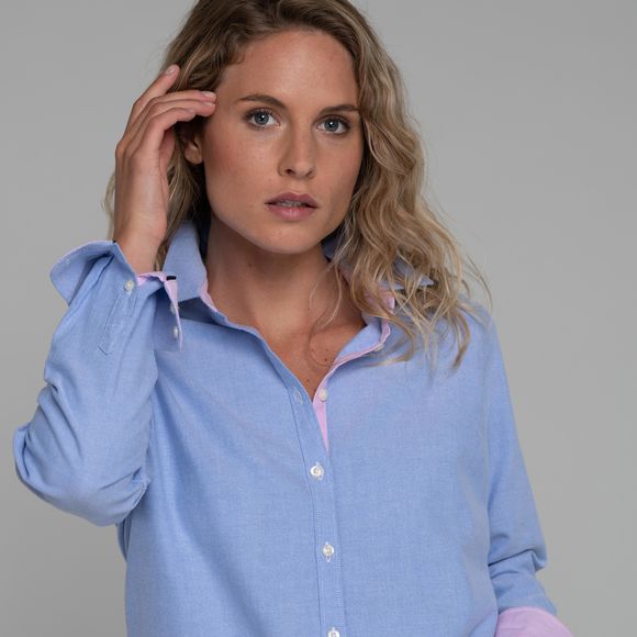 Schoffel Cley Soft Oxford Shirt: Pale Blue