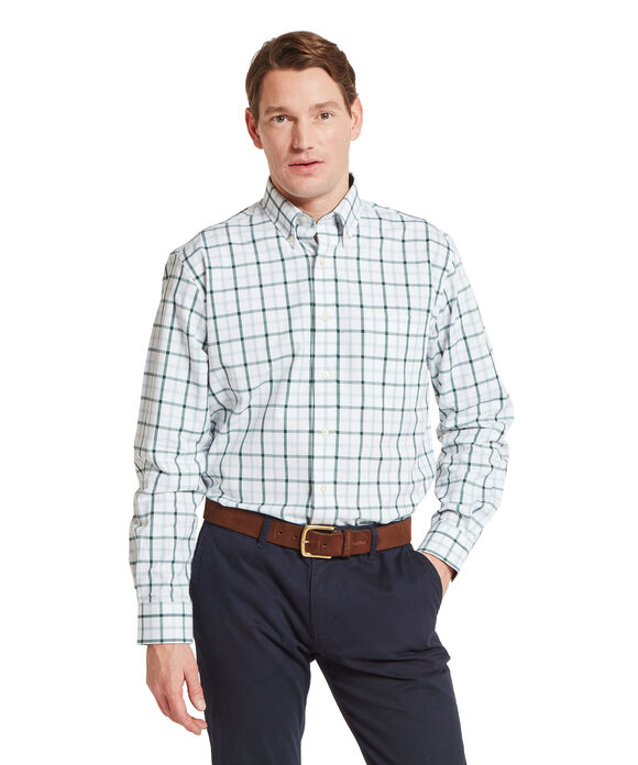 Schoffel Brancaster Classic Shirt: Deep Pine Check