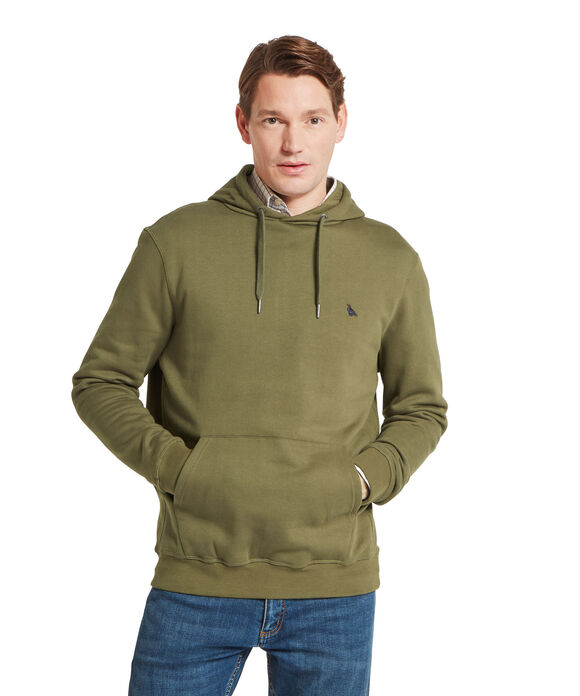 Schoffel Pentire Heritage Hoodie: Dark Khaki Green